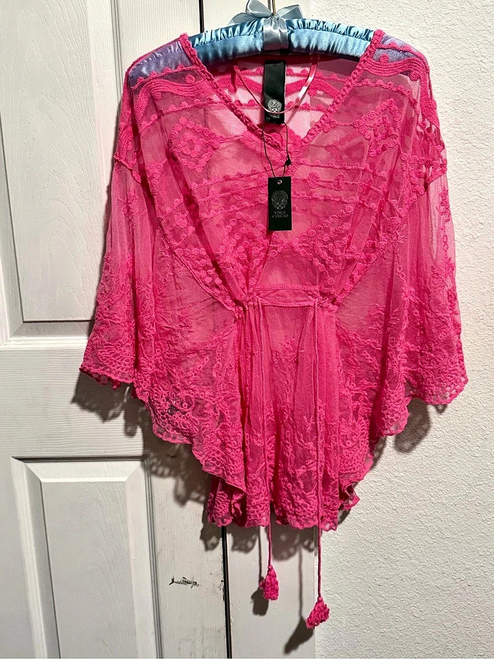 Vince Camuto Pink Lace Tunic NWT